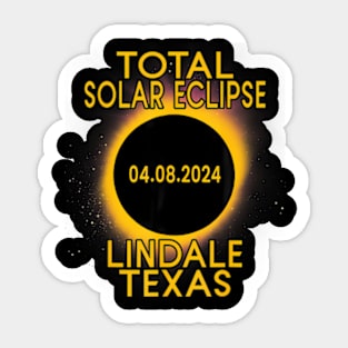 Total Solar Eclipse 2024 Lindale Texas Path Of Totality Tx Sticker
